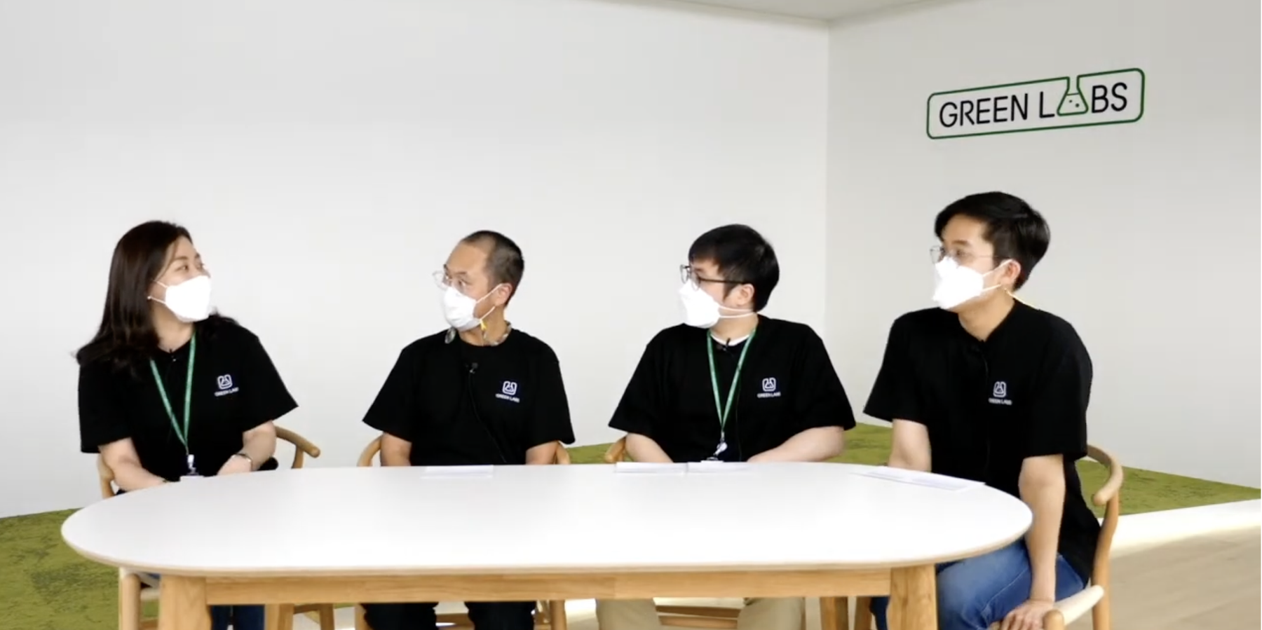 그린랩스 개발자 채용 설명회 라이브 방송 장면